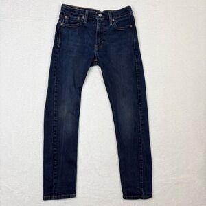 Levis 520 Slim Taper Dark Wash Blue‎ Jeans Men's Pants 30x30 Measures 28x26